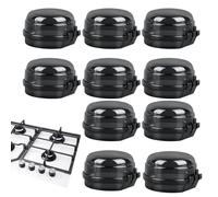 Couvre-boutons de four - 4x6 cm, paquet de 10, couvre-boutons de cuisinière sans danger pour les | Boutons de sécurité pour bébé, bouchon de cuisinière transparent, protecteur de cuisine, libé