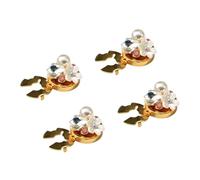 Couvre-boutons En Strass Perlés - Décoration De Robe En De Zinc 4 Pièces, Boutons De Manchette Élégants | Femmes Filles Dames Épouses Égouts Tailleurs Artistes Mariage Vacances Fête Manteaux J