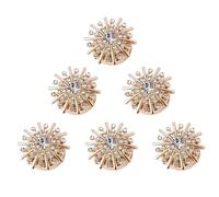 Couvre-boutons pour chemises - Pinces à vêtements élégantes en strass sur les bijoux de robe | Décorations de boutons amovibles pour chemisier, accessoires de chemise élégants, décorations de tenues