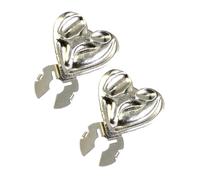Couvre-boutons pour femme - de 2,4 cm, pinces décoratives, bouton en forme de cœur | Accessoire de robe de chemise pour chemisiers, manteaux, jeans, projets de, vêtements de fête