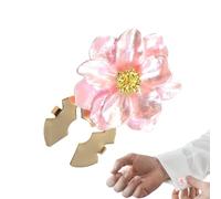 Couvre-boutons pour femmes-boutons de manchette à base dorée, motif floral, pour chemisiers, jeans, robe de mariée, fabrication de bijoux, bricolage, sacs à vêtements, décoration de chaussures, coutur