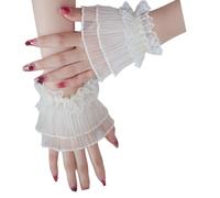 Couvre-bras en dentelle plissée, accessoires Photo pour Nail Art, manches transparentes confortables, photographie, garniture en dentelle délicate, manches de bras