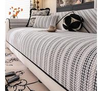 Couvre Canapé Protege, Housse de Canapé Épais 1/2/3/4 Places, Antidérapante Protection Canapé Anti-Taches en Forme de L Adapté à Toutes Les Saisons(Grey,90x70cm)