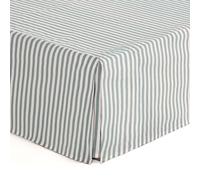 Couvre-canapés 160x190 / 200 cm - Housse de sommier pour lit 160 cm - Rayures Aqua