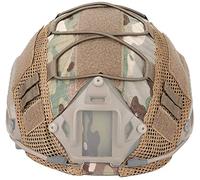 Couvre-Casque Multicam Tactique Airsoft, adapté au Casque Rapide Pare-balles en Forme de L et au Casque PJ en Forme de L/X Couvre-Casque CS Wargame (pour Casque de Type Ops-Core PJ/BJ/MH)