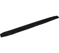 Couvre-chaîne Fil anti-poussière Flannelette Tissu 60cm Longueur 5cm Largeur avec fermeture à glissière pour Protection Noir
