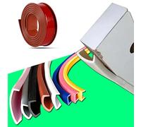 Couvre Chant en Plastique Flexible en Forme de U, Couvre Chant - Couvre Chant Plastique Souple-Couvre Chant Souple TPE à Décoller et à Coller-Pour la Armoire Table et Chaise Bord (5m×18mm,Brun)