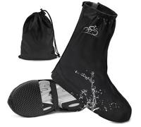 Couvre Chaussure Impermeable, Surchaussures Impermeables Cyclisme, Moto Scooter Bicyclette Protege Chaussure Pluie Velo Réutilisables, Surchaussures Étanches Pluie Neige Boue avec Bande Réfléchissante