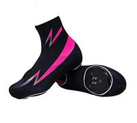 Couvre-Chaussures À Vélo Road MTB, Sceau Imperméable À Coupe-Vent Couverture pour Hommes Femmes, Lycra Légère, avec Zip Noir,Violet,M