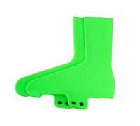 Couvre-chaussures de cyclisme en silicone compatibles avec la plupart des chaussures de route sans clip offrant un profil épuré et une barrière efficace contre l'humidité (taille M (40-43), vert)