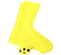 Couvre-chaussures de cyclisme en silicone conçus pour une performance imperméable et coupe-vent pendant les promenades par temps froid ou humide sur n'importe quel terrain (S jaune)