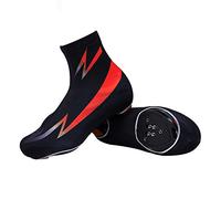 Couvre-Chaussures de Cyclisme Hiver, Couvre-Chaussures de VéLo, Couvre-Chaussures de VéLo pour Hommes, RéSistant Au Froid Couvre-Chaussures de VéLo,Rouge,L