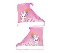 Couvre-chaussures de pluie imperméables pour enfants, antidérapant | Bande élastique sécurisée, design amusant de dessin animé, s'adapte à la plupart des chaussures d'enfants, léger, pliable