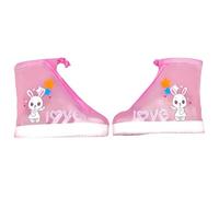 Couvre-chaussures de pluie imperméables pour enfants, antidérapant | Bande élastique sécurisée, design amusant de dessin animé, s'adapte à la plupart des chaussures d'enfants, léger, pliable