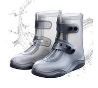 Couvre-Chaussures De Pluie Silicone Épaissi Réutilisable Et Pliable | Protège-Chaussures D'Extérieur Bottes De Pluie Pour École Campus Randonnée Pédestre Cyclisme Trajets Quotidiens