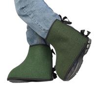 Couvre-chaussures de soudage - Protège-bottes de protection, protège-chaussures de soudage résistant aux flammes | Bouclier de pied en cuir industriel, couvre-jambes réglable pour soudeurs, protection