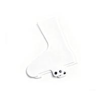 Couvre-chaussures de vélo imperméables en silicone avec design coupe-vent pour plus de chaleur pendant les promenades à vélo par temps froid, couleur rouge (S blanc)