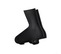 Couvre-chaussures de vélo imperméables en silicone - Coupe-vent - Protection chaude - Pour vélo de route, VTT - Noir - Taille S