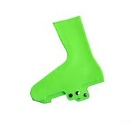 Couvre-chaussures de vélo imperméables en silicone - Coupe-vent - Protection chaude - Pour vélo de route, VTT, vélo - Noir (L vert)