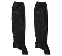 Couvre-Chaussures D'extérieur Noir XL en Tissu Oxford, Anti-Fuite | Léger et Compact, Bordures Élastiques Ajustables, pour Jambes de Pantalon, Moto et Randonnée