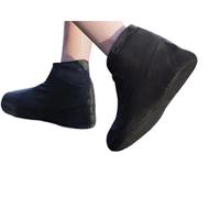 Couvre-chaussures imperméables réutilisables, Couvre-chaussures en silicone, 5 paires, imperméables, réutilisables, plusieurs tailles, multicolores(Black,M Suit 32-40)