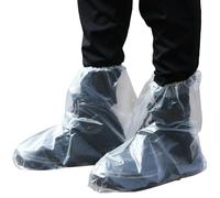Couvre-Chaussures jetables en PE et Surchaussures de pour Une Utilisation intérieure et extérieure (Clear, 39cm)