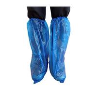 Couvre-chaussures jetables - Paquet de 100 (50 paires) Couvre-chaussures et bottes pour tapis d'intérieur Protection Antipoussière Extérieur Imperméable Antidérapant Durable PE/polyéthylène