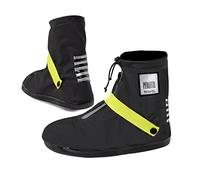 Couvre Chaussures Noir Modèle Bas - Surchaussures Étanches Pluie Neige Détails Réfléchissants - Imperméables Résistants Réutilisables et Semelle Antidérapante Renforcée (S(36/39 EU), Vert Citron)
