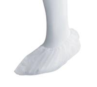 Couvre-chaussures polyéthylène bleu ou blanc (sachet de 100) - Blanc