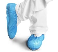 Couvre-chaussures polyéthylène bleu (par 100)