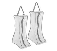 Couvre-Chaussures Rangement 2pcs PVC Blanc avec Zipper