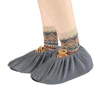 Couvre-chaussures réutilisables - Flanelle jetable résistante à l'usure - Protection antidérapante pour chaussures, protection en tissu pour lieu de travail, hôpital