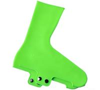 Couvre-chaussures spécifiques pour vélo de route conçus avec du caoutchouc de silicone pour un profil de faible traînée et une protection contre les intempéries (taille S, vert émeraude)