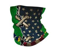 Couvre-Chef Amérique Et Brésil Drapeau Brésilien Vintage Combiner Décoration Faciale Durable Balaclava Anti-UV Cache Cou pour Adulte Cyclisme Randonnée 25X50CM