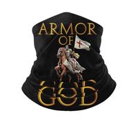 Couvre-Chef Armure De Dieu Christianisme Verset Religieux Écharpe Anti-UV Cache Cou Durable Balaclava pour Adulte Randonnée Cyclisme 25X50CM