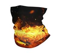 Couvre-Chef Crâne De Flamme 3D Feu Mort Enfer Démon Noir Décoration Faciale Multifonction Balaclava Respirant Cache Cou pour Extérieur Randonnée Course À Pied