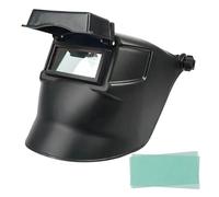 Couvre-chef de casque de soudage, couvre-chef capot soudage avant rabattable réglable avec fenêtre visible carrée, protection complète pour hommes et femmes