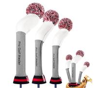 Couvre-chef de club de golf - Couvre-chef pour clubs de golf hybride, couvre-chef pour clubs de golf tricotés | Couvre-tête exclusifs pour clubs de golf tricotés, coiffe pour clubs 3 pièces