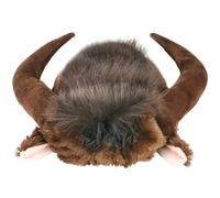 Couvre-Chef de Perruque de Chien en Corne Vache, Costume Doux et Chaud pour Chiens Taille Moyenne et Taille Halloween Noël(L)