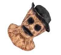 Couvre-chef de scène d ' événement, tenue de costume d ' horreur d ' Halloween, texture de toile de en détresse, ouvertures pour les yeux, tenue de fête photo, couvre-tête d ' Halloween, costume en
