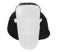 Couvre-chef de soudage en cuir et tissu - Large couverture - Fixation sécurisée - Accessoires pour capots de soudage