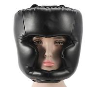 Couvre-Chef D'entraînement De Boxe Casque De Protection pour la Tête Casque De Boxe Sanda Muay Thai Équipement De Protection De Combat Couvre-Chef d'arts Martiaux (Adult-Noir)