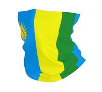 Couvre-Chef Drapeau du Rwanda Décoration Faciale Multifonction Balaclava Respirant Cache Cou pour Homme Femme Course À Pied Randonnée 25X50CM