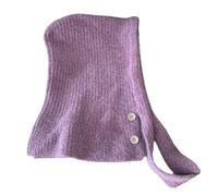Couvre-chef, écharpe, chapeau, coupe-vent, pour femme, fille, ski, cyclisme et tenue quotidienne cache-cou, violet, taille unique