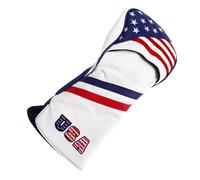 Couvre-Chef En Bois De Golf Pu, 1 Pièce, Style Drapeau Américain Étoiles Et Rayures, Housse De Protection De Tête Hybride Pour Club De Golf Fairway