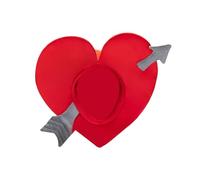 Couvre-chef en forme de cœur - Casquette mignonne sur le thème de l'amour, couvre-chef ďe costume, doux au toucher - Chapeau đe Saint-Valentin en forme d́e cœur, accessoires photo d̄e performance, déc