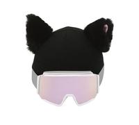Couvre-chef en peluche, couvre-chef mignon en peluche - couvre-chef oreilles de chat pour ski, accessoires décoratifs pour sports d'hiver - Protection pour patinage, cyclisme