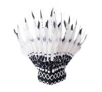 Couvre-chef en plumes authentique - Accessoire de fête indien pour , accessoire de fête de style indien, festival culturel, costume de séance photo, jeu de rôle, idée cadeau pour et