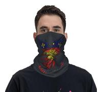 Couvre-Chef Guadeloupe Guadeloupe Flag Eagle White Écharpe Anti-UV Cache Cou Multifonction Balaclava pour Jogging Homme Femme Randonnée 25X50CM