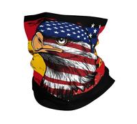 Couvre-Chef L'Amérique Et L'Espagne Combinent Le Drapeau Espagnol Eagle Écharpe Durable Cache Cou Multi-Usage Balaclava pour Randonnée Adulte Jogging 25X50CM